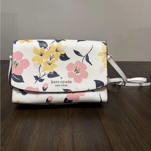 Kate Spade Floral Crossbody Bag - White, Pink, Yellow